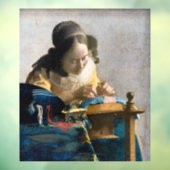 Autocollant Pour Fenêtre Johannes Vermeer - Le Lacemaker (Feuille 3)