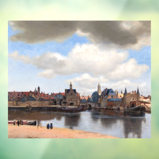 Autocollant Pour Fenêtre Johannes Vermeer - Vue de Delft (Feuille 3)