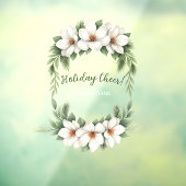 Autocollant Pour Fenêtre Joie élégante de Fêtes Florales pour Entreprises (Feuille 3)