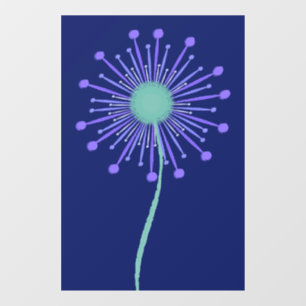 Autocollant Pour Fenêtre Joli fond à motif floral