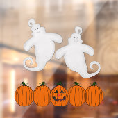 Autocollant Pour Fenêtre Joli Halloween Et Citrouille (Feuille 2)