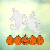 Autocollant Pour Fenêtre Joli Halloween Et Citrouille (Feuille 3)