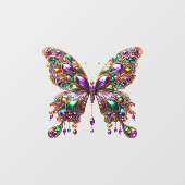 Autocollant Pour Fenêtre Joli papillon Mardi Gras (Feuille)