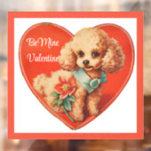 Autocollant Pour Fenêtre Joli Valentine Chiot Fenêtre Classer (Feuille 2)