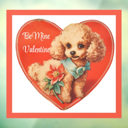 Autocollant Pour Fenêtre Joli Valentine Chiot Fenêtre Classer (Feuille 3)