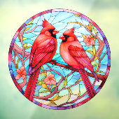 Autocollant Pour Fenêtre Jolies cardinales (Feuille 3)