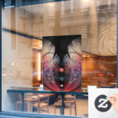 Autocollant Pour Fenêtre Jonglage Abstrait Art moderne Imaginaire fractal (Fenêtre de café)