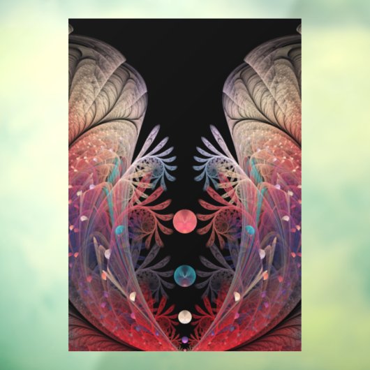Autocollant Pour Fenêtre Jonglage Abstrait Art moderne Imaginaire fractal (Feuille 3)