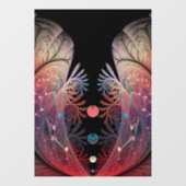 Autocollant Pour Fenêtre Jonglage Abstrait Art moderne Imaginaire fractal (Feuille)