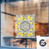 Autocollant Pour Fenêtre Jonquil Harmony Wheel (Fenêtre de café)