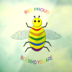 Autocollant Pour Fenêtre Jote LGBT Fier Abee arc-en-ciel