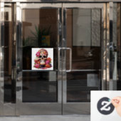 Autocollant Pour Fenêtre Jour des morts (Porte de bureau)