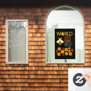 Autocollant Pour Fenêtre Journée mondiale du miel 20 mai