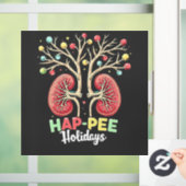 Autocollant Pour Fenêtre Jours de Hap Pee Dialyse Connaissance du rein Noël (Maison)