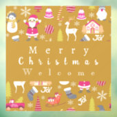 Autocollant Pour Fenêtre Joy Christmas Gold (Feuille 3)