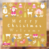 Autocollant Pour Fenêtre Joy Christmas Gold (Feuille 2)