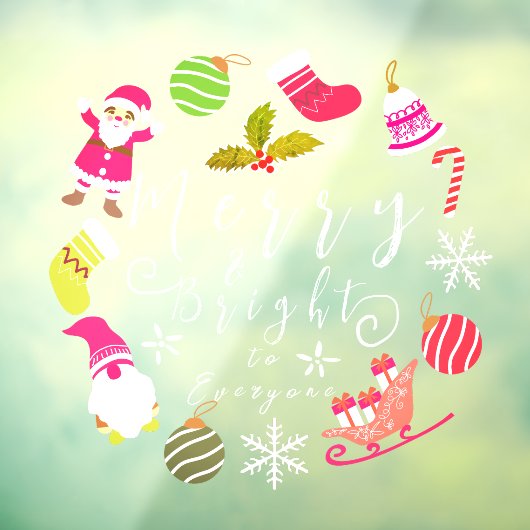 Autocollant Pour Fenêtre Joy Noël (Feuille 3)