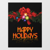 Autocollant Pour Fenêtre Joyeuses fêtes (Feuille)