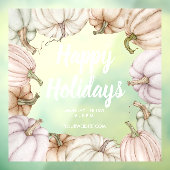 Autocollant Pour Fenêtre Joyeuses fêtes Citrouilles d'automne (Feuille 3)