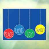 Autocollant Pour Fenêtre Joyeux clouage de fenêtre Décos de Noël (Feuille 3)