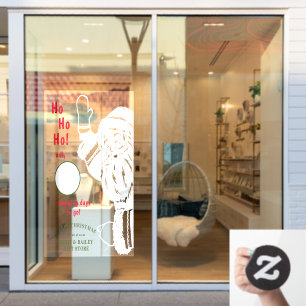 Autocollant Pour Fenêtre Joyeux compte de Noël Père Noël Cling de fenêtre