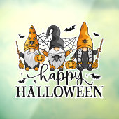 Autocollant Pour Fenêtre Joyeux Gnomes d'Halloween (Feuille 3)
