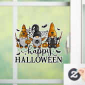 Autocollant Pour Fenêtre Joyeux Gnomes d'Halloween (Maison)