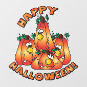 Autocollant Pour Fenêtre Joyeux Halloween (Feuille)