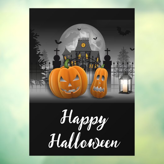 Autocollant Pour Fenêtre Joyeux Halloween (Feuille 3)