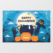 Autocollant Pour Fenêtre Joyeux Halloween (Feuille)