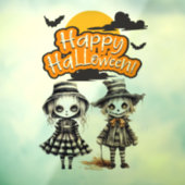 Autocollant Pour Fenêtre Joyeux Halloween Zombie's (Feuille 3)