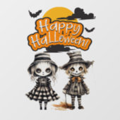Autocollant Pour Fenêtre Joyeux Halloween Zombie's (Feuille)