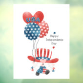 Autocollant Pour Fenêtre Joyeux Jour de l'Indépendance (Feuille 3)