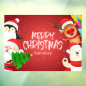 Autocollant Pour Fenêtre "Joyeux Noël" (Feuille 3)