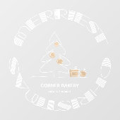 Autocollant Pour Fenêtre Joyeux Noël (Feuille)