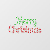 Autocollant Pour Fenêtre Joyeux Noël (Feuille)