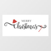 Autocollant Pour Fenêtre Joyeux Noël (Feuille)