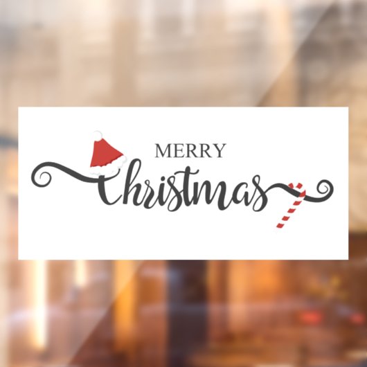 Autocollant Pour Fenêtre Joyeux Noël (Feuille 2)