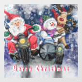 Autocollant Pour Fenêtre Joyeux Noël amis Funny Cling fenêtre (Feuille)