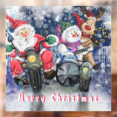 Autocollant Pour Fenêtre Joyeux Noël amis Funny Cling fenêtre (Feuille 2)