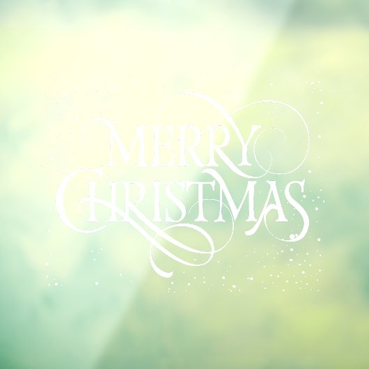 Autocollant Pour Fenêtre Joyeux Noël blanc (Feuille 3)