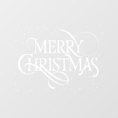 Autocollant Pour Fenêtre Joyeux Noël blanc (Feuille)
