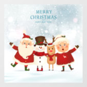 Autocollant Pour Fenêtre Joyeux Noël et Bonne Année (Feuille)