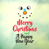 Autocollant Pour Fenêtre Joyeux Noël et une bonne année  (Feuille 3)