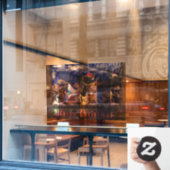 Autocollant Pour Fenêtre Joyeux Noël Fenêtre Classer Animal Party Funny (Fenêtre de café)