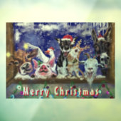 Autocollant Pour Fenêtre Joyeux Noël Fenêtre Classer Animal Party Funny (Feuille 3)