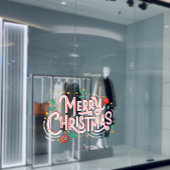 Autocollant Pour Fenêtre Joyeux Noël Festival Ball Holiday Vibes Store