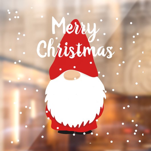 Autocollant Pour Fenêtre Joyeux Noël gnome décoration fenêtre accrochage (Feuille 2)