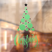 Autocollant Pour Fenêtre Joyeux Noël Green Tree Stations (Feuille 2)