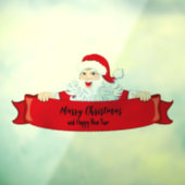Autocollant Pour Fenêtre Joyeux Noël Père Noël (Feuille 3)